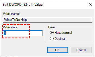 Allow to Get Help