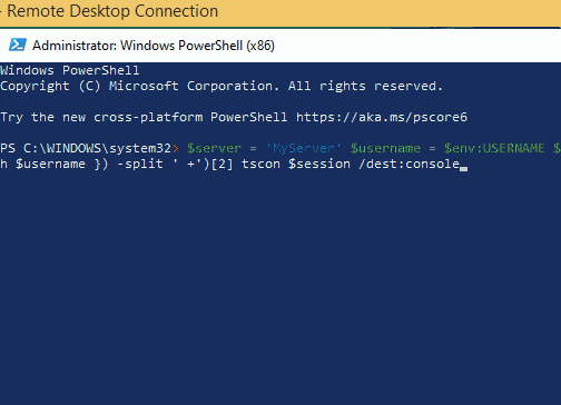 Powershell Locking Host